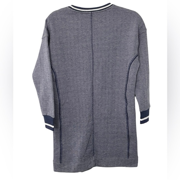 NWT Vineyard Vines Varsity Sweatshirt Dress Women's SMALL Long Sleeve Blue‎ - Picture 4 of 8